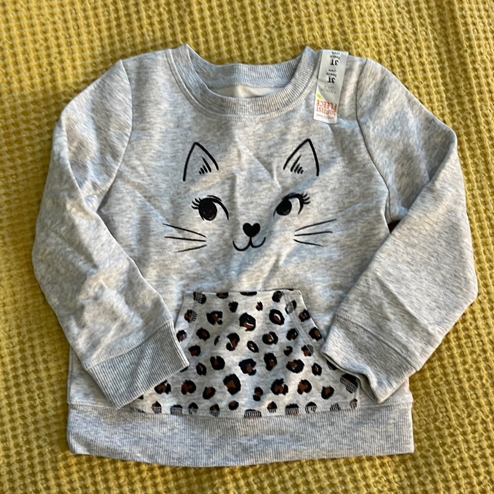 Cat Fleece Sweatshirt